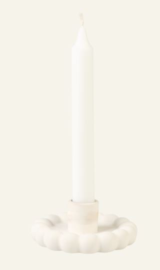 Silje kynttilänjalka valkoinen
