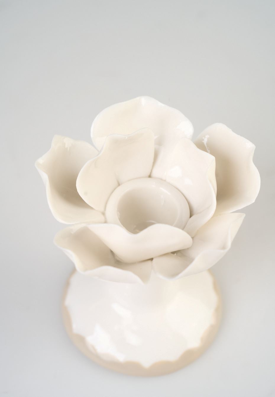 Kynttilänjalka luonnonvalkoinen - 2