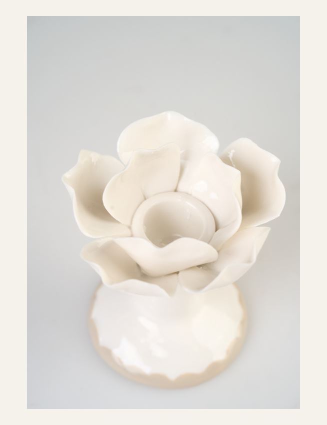 Kynttilänjalka luonnonvalkoinen - 2