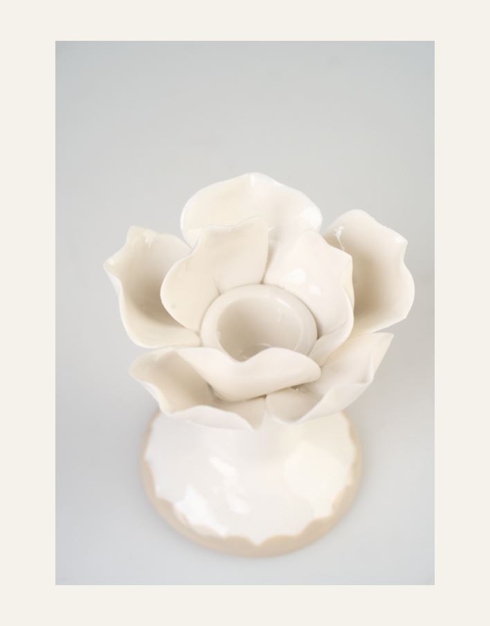 Kynttilänjalka luonnonvalkoinen - 2