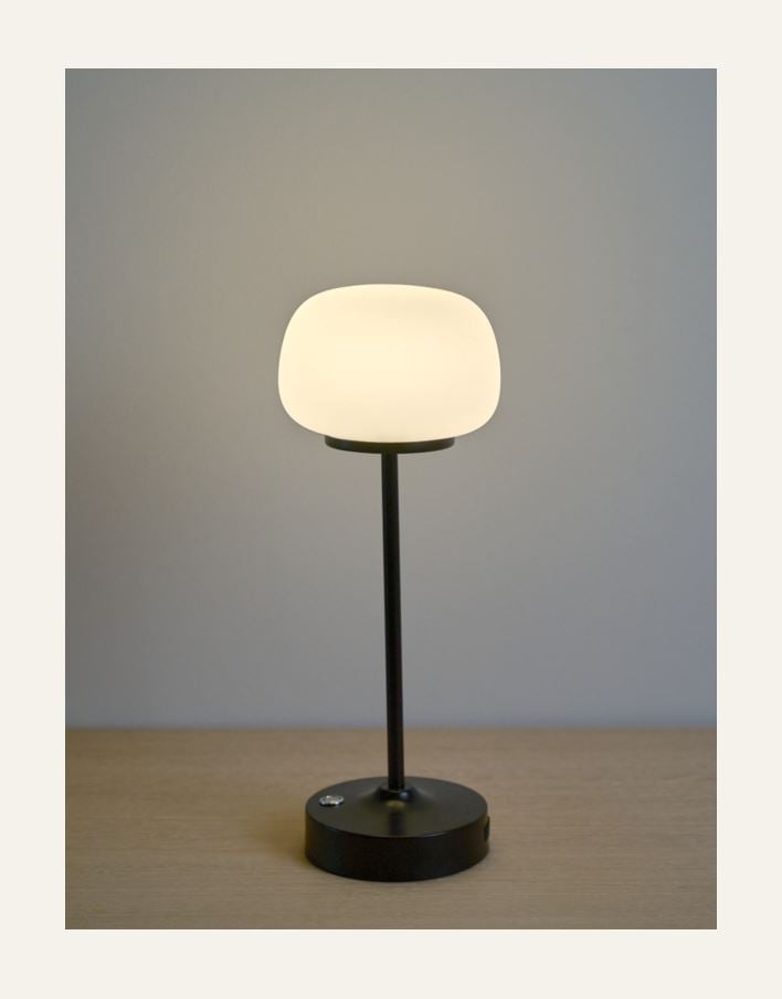 Ladattava pöytävalaisin musta - 2