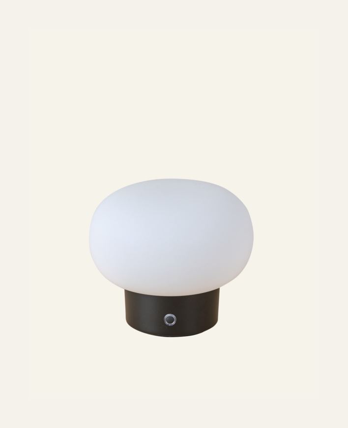 Ladattava pöytävalaisin musta - 12,2 cm ø14 musta - 1