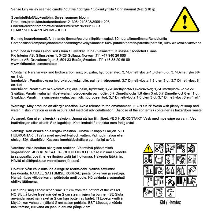 Tuoksukynttilä moniväri/beige - 4