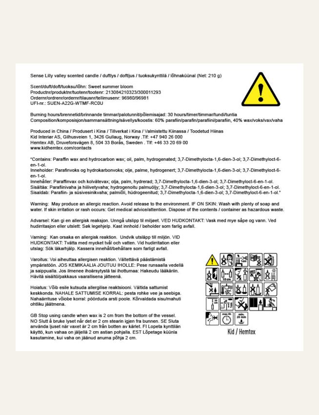 Tuoksukynttilä moniväri/beige - 4