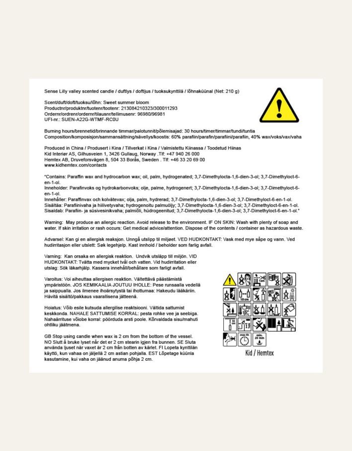 Tuoksukynttilä moniväri/beige - 4