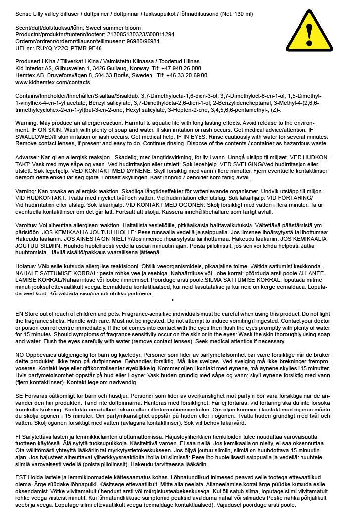 Huonetuoksu moniväri/beige - 3