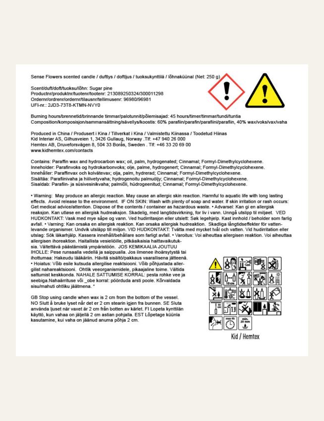 Tuoksukynttilä moniväri/vihreä - 3