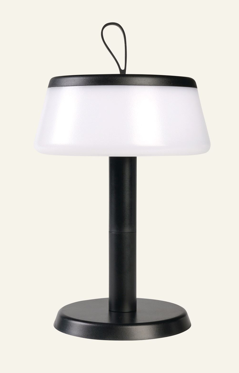 Ladattava pöytävalaisin musta - 22,9 cm ø14,2 musta - 1