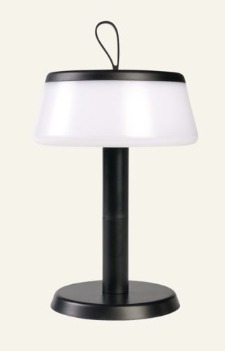 Elara Ladattava pöytävalaisin musta