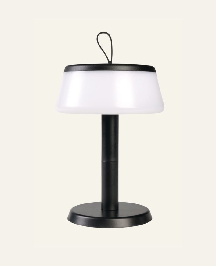 Ladattava pöytävalaisin musta - 22,9 cm ø14,2 musta - 1