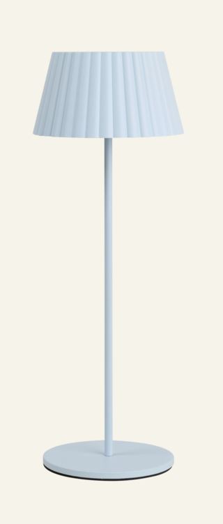 Nymera Ladattava pöytävalaisin vaaleansininen