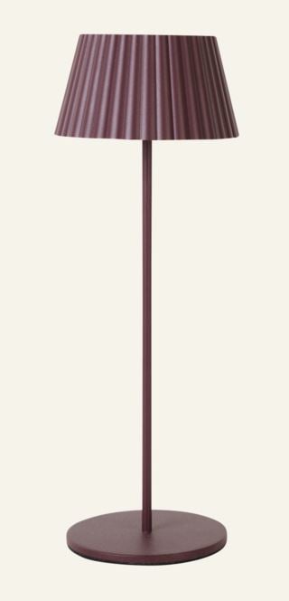 Nymera Ladattava pöytävalaisin viininpunainen