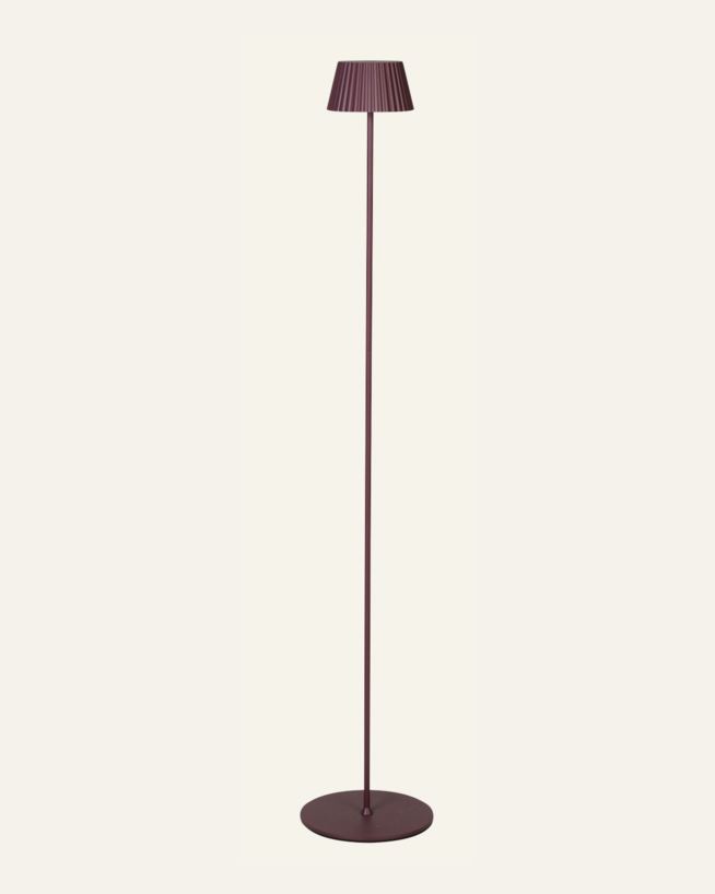 Ladattava lattiavalaisin viininpunainen - 122 cm ø13,5 viininpunainen - 1