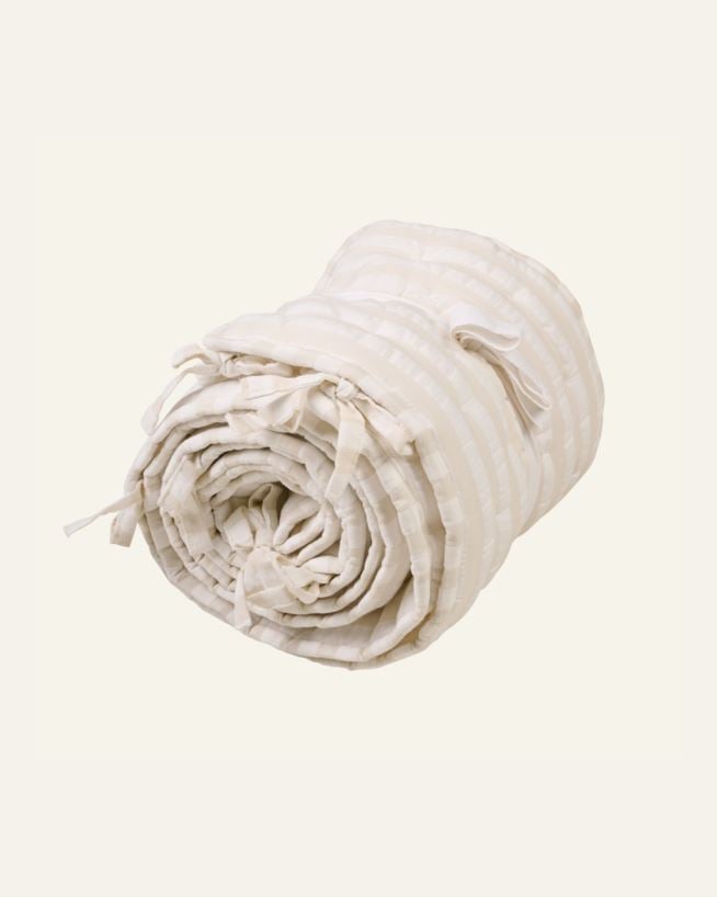 Pinnasängyn reunasuoja beige - 360x28 cm beige - 1