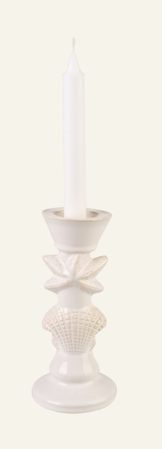 Starfish kynttilänjalka valkoinen