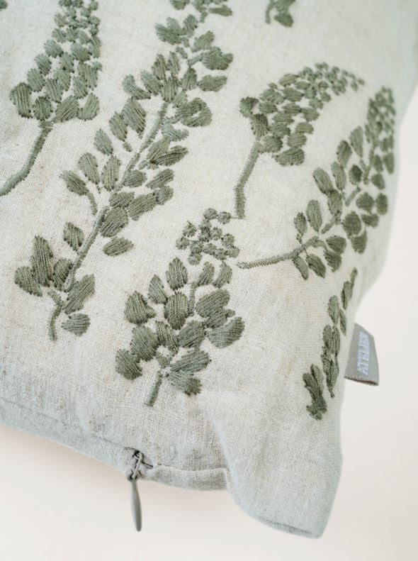 Koristetyynynpäällinen vihreä - 3