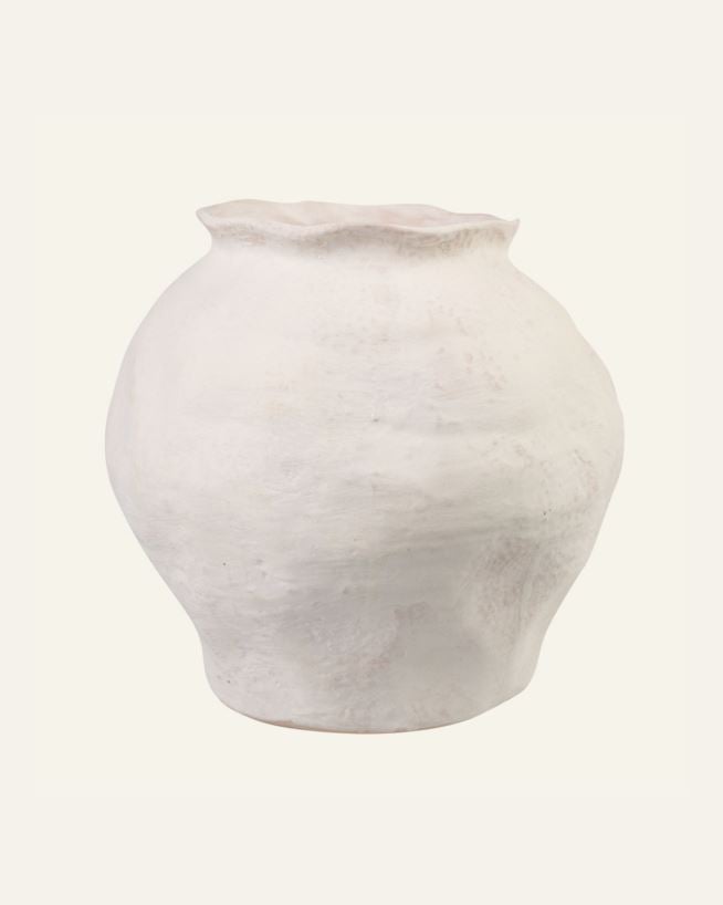 Maljakko valkoinen - 25,6x25,6x24,4 cm valkoinen - 1
