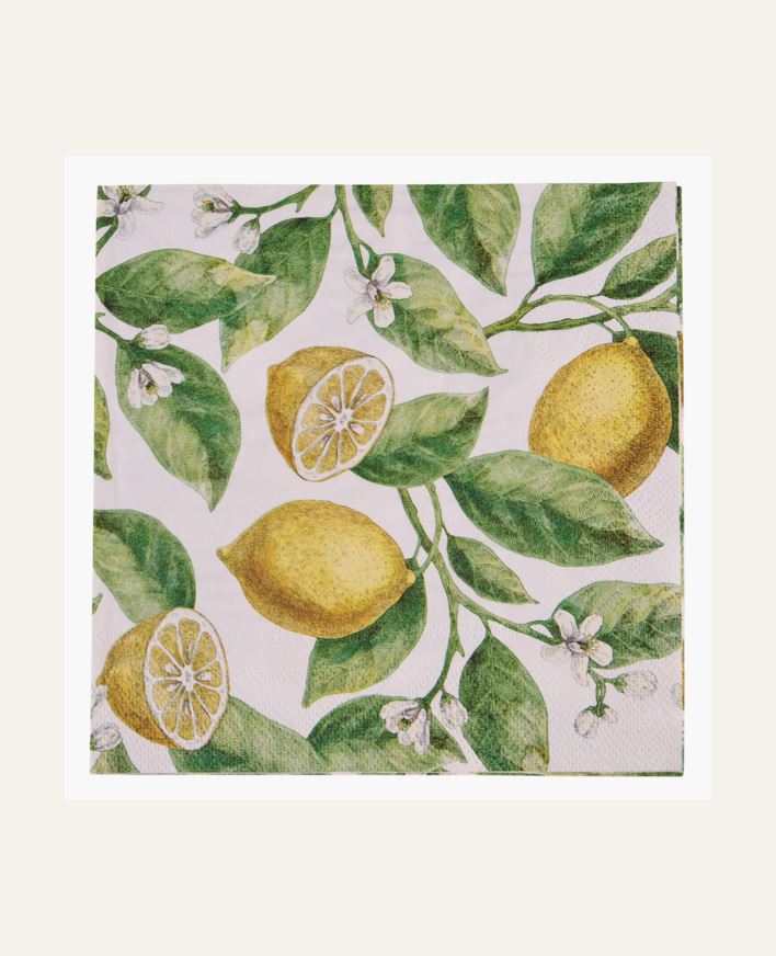 Paperiservetit moniväri/keltainen - 33x33 cm moniväri/keltainen - 1