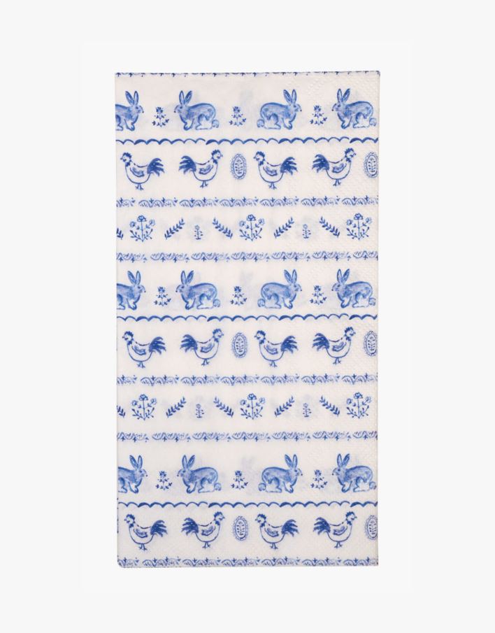 Ruokapaperiservetti moniväri/sininen - 33x42 cm moniväri/sininen - 1