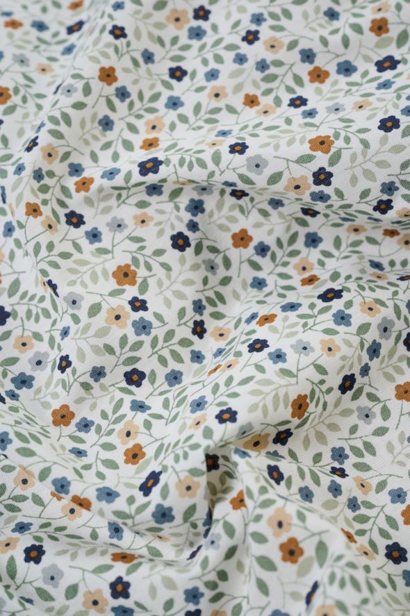 Pussilakanasetti puuvillaa moniväri/sininen - 3