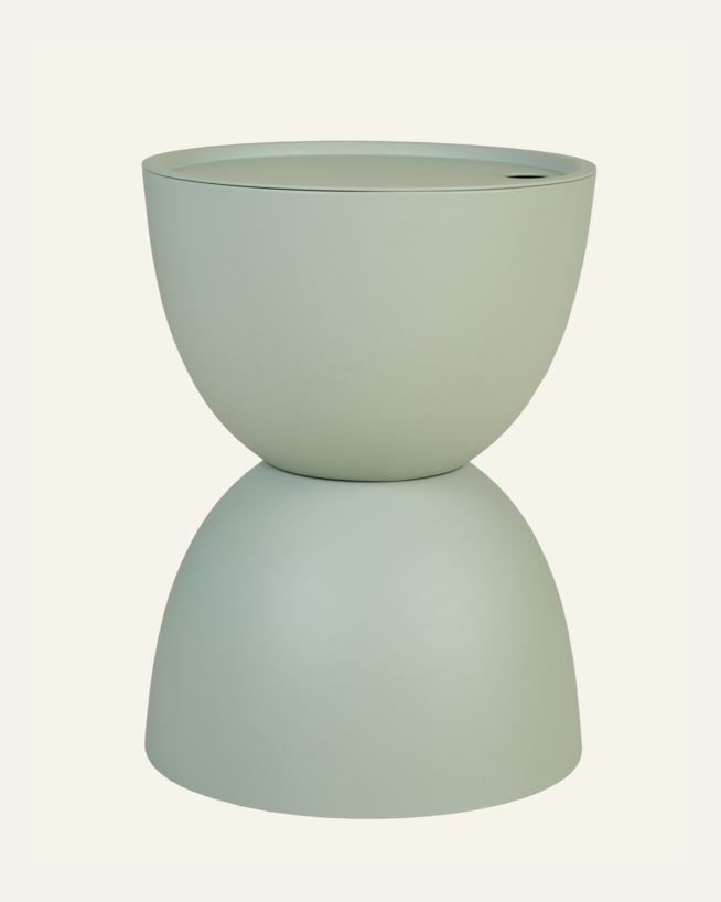 Puutarhapöytä vaaleanvihreä - h46 cm ø34 vaaleanvihreä - 1