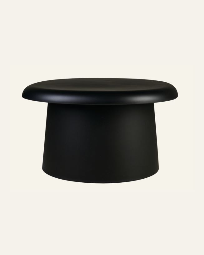Puutarhapöytä musta - h38 cm ø66 musta - 1