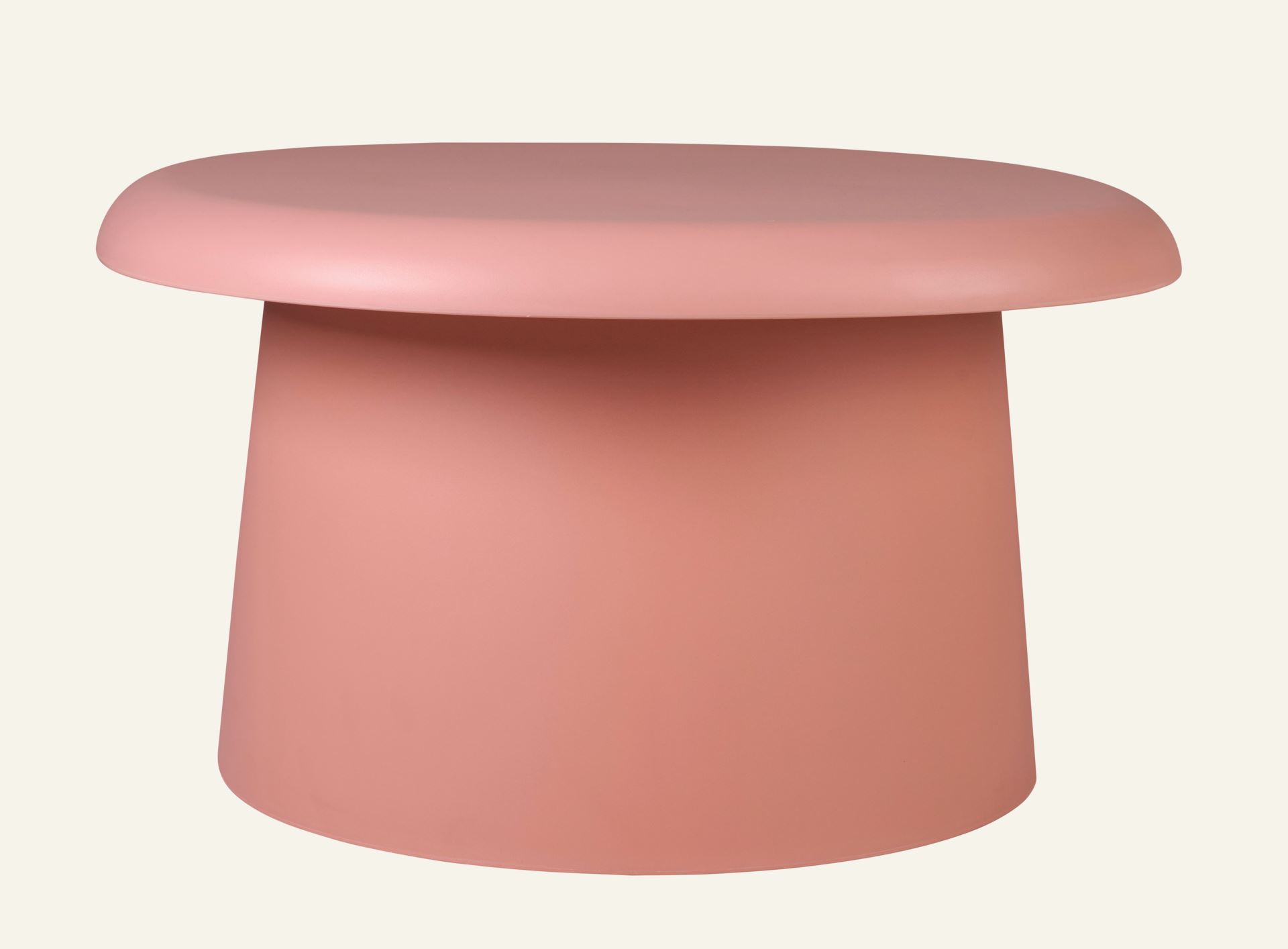 Puutarhapöytä vaalea terrakotta - h38 cm ø66 Vaalea terrakotta - 1