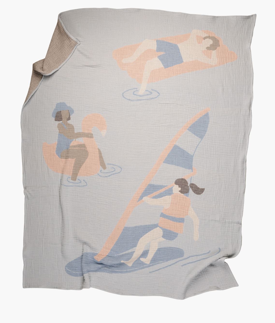 Torkkupeitto moniväri/sininen - 130x170 cm moniväri/sininen - 1