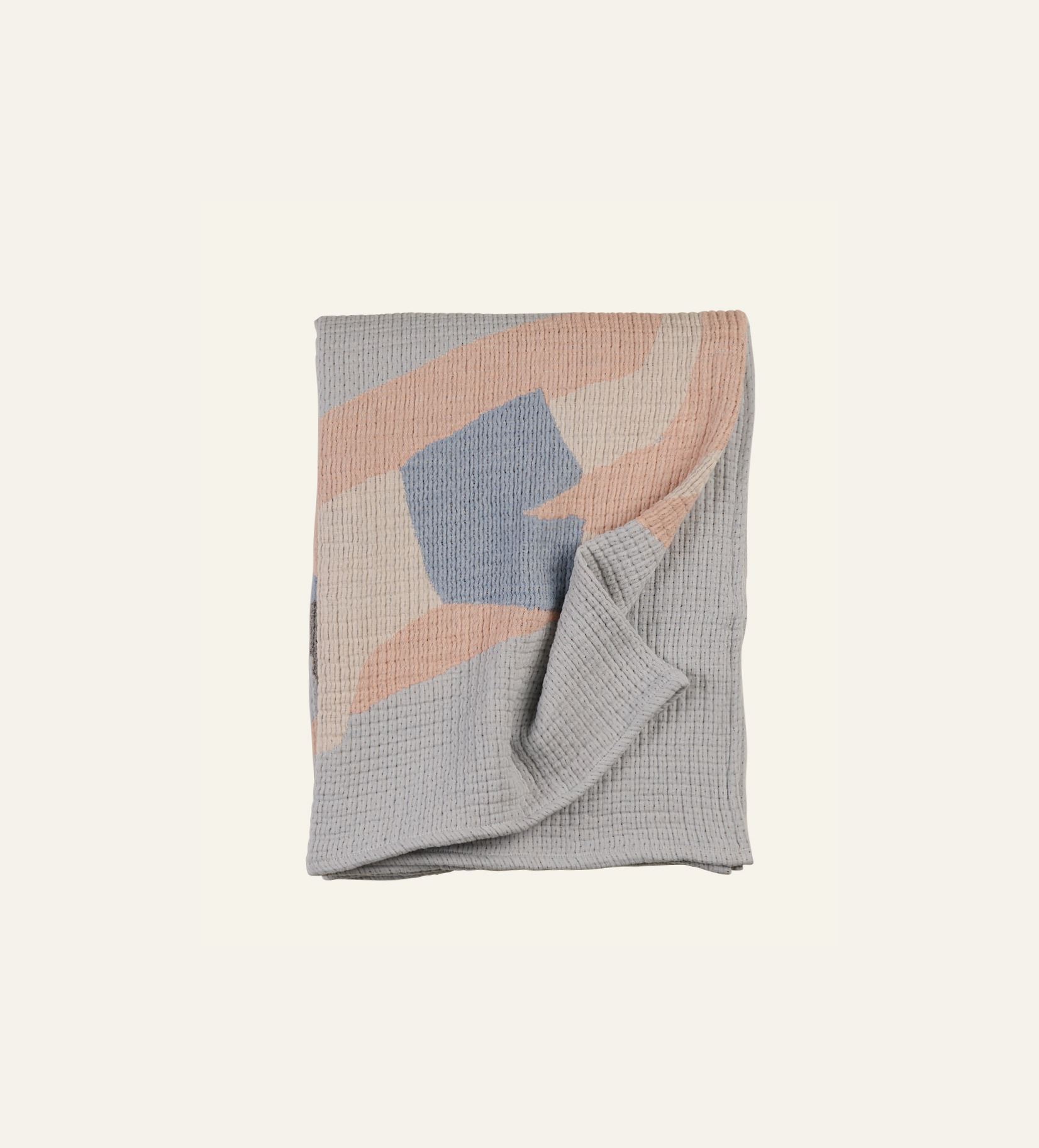 Torkkupeitto moniväri/sininen - 3