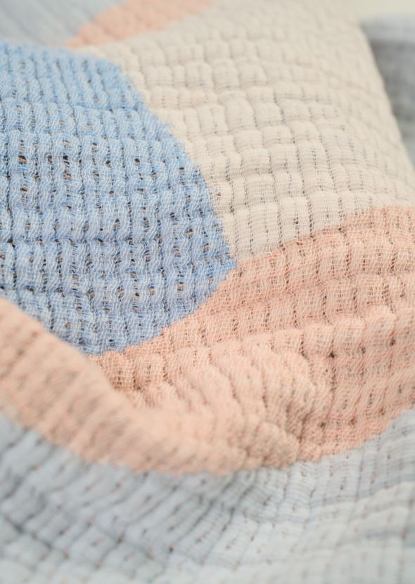 Torkkupeitto moniväri/sininen - 2