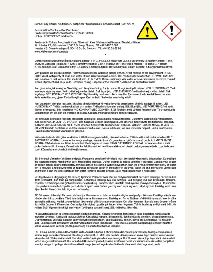 Huonetuoksu moniväri/beige - 3