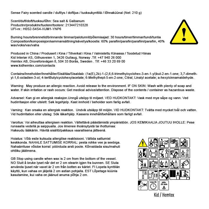 Tuoksukynttilä moniväri/sininen - 4