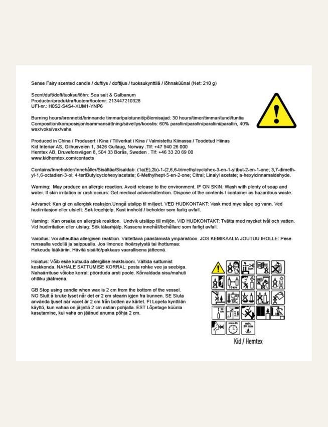 Tuoksukynttilä moniväri/sininen - 4