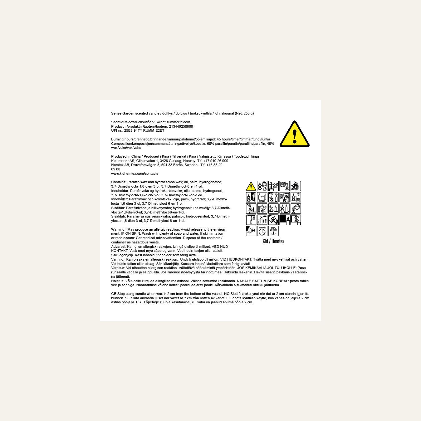 Tuoksukynttilä moniväri - 3