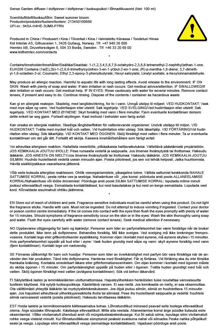 Huonetuoksu moniväri - 2