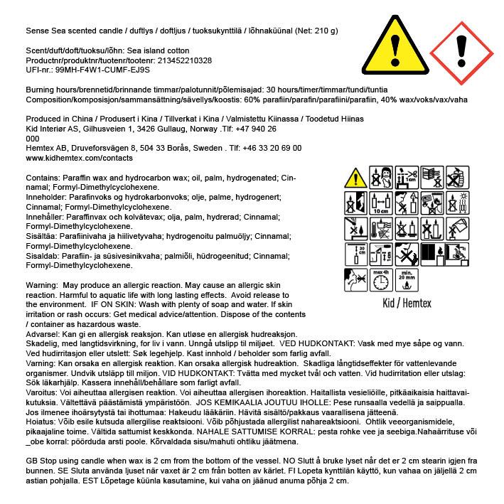 Tuoksukynttilä moniväri/sininen - 4