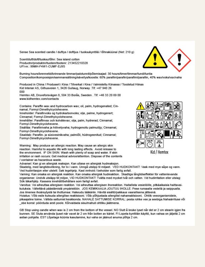 Tuoksukynttilä moniväri/sininen - 4