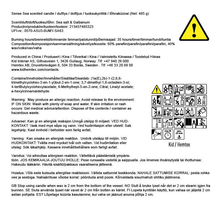 Tuoksukynttilä moniväri/beige - 3