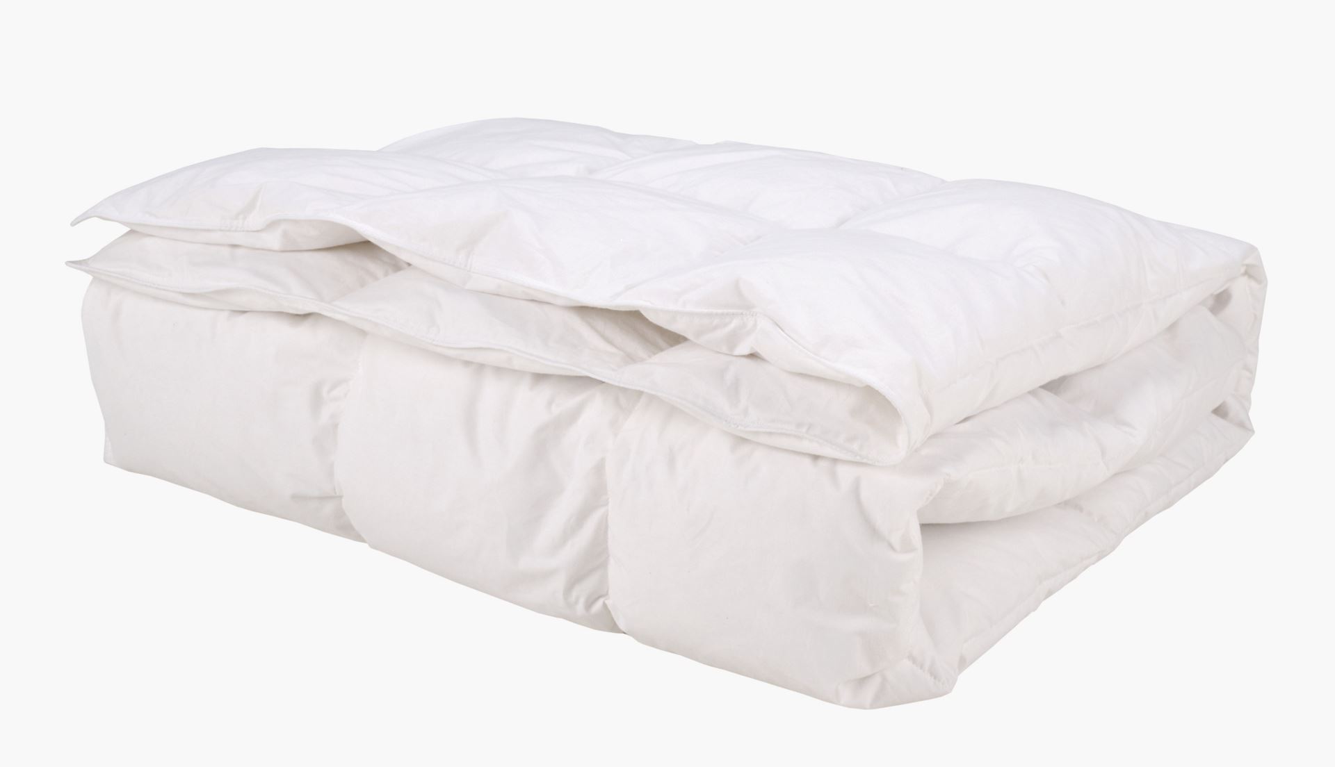 Ympäri vuoden käytettävä höyhen- ja untuvapeitto valkoinen - 2