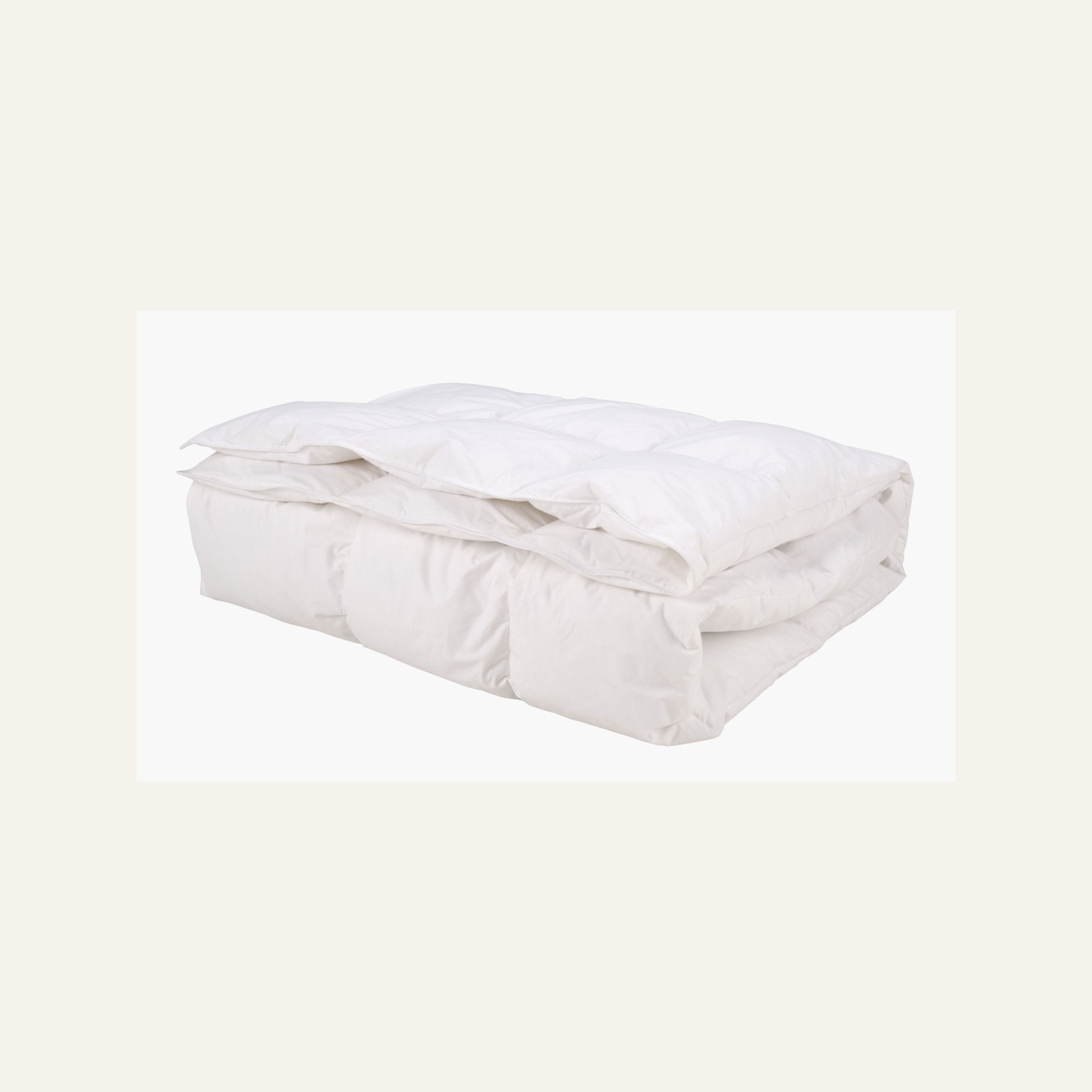 Ympäri vuoden käytettävä höyhen- ja untuvapeitto valkoinen - 2
