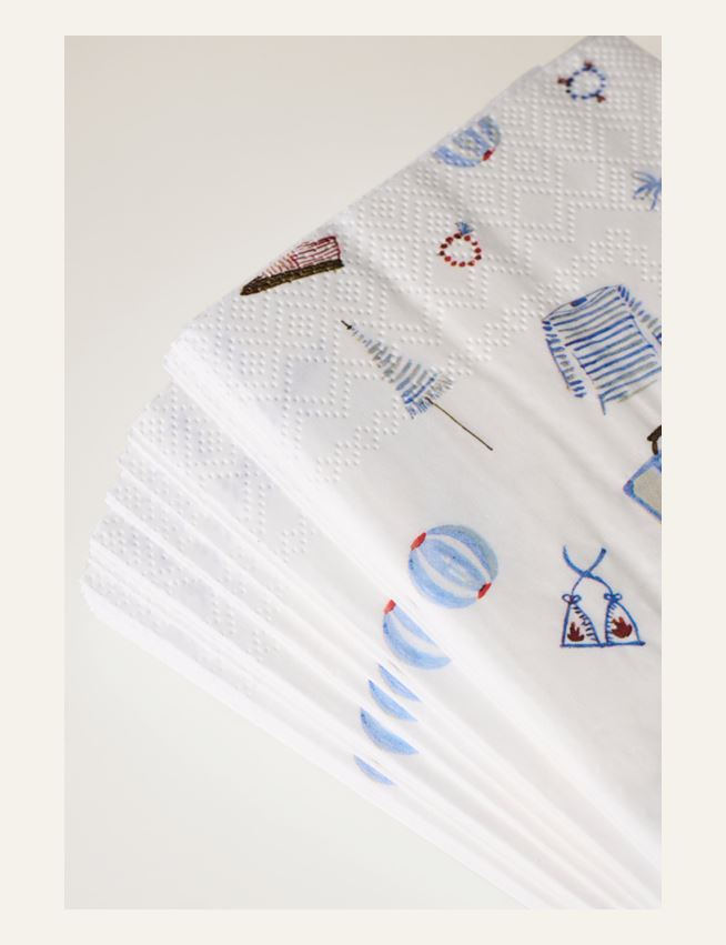 Ruokapaperiservetti moniväri/sininen - 3