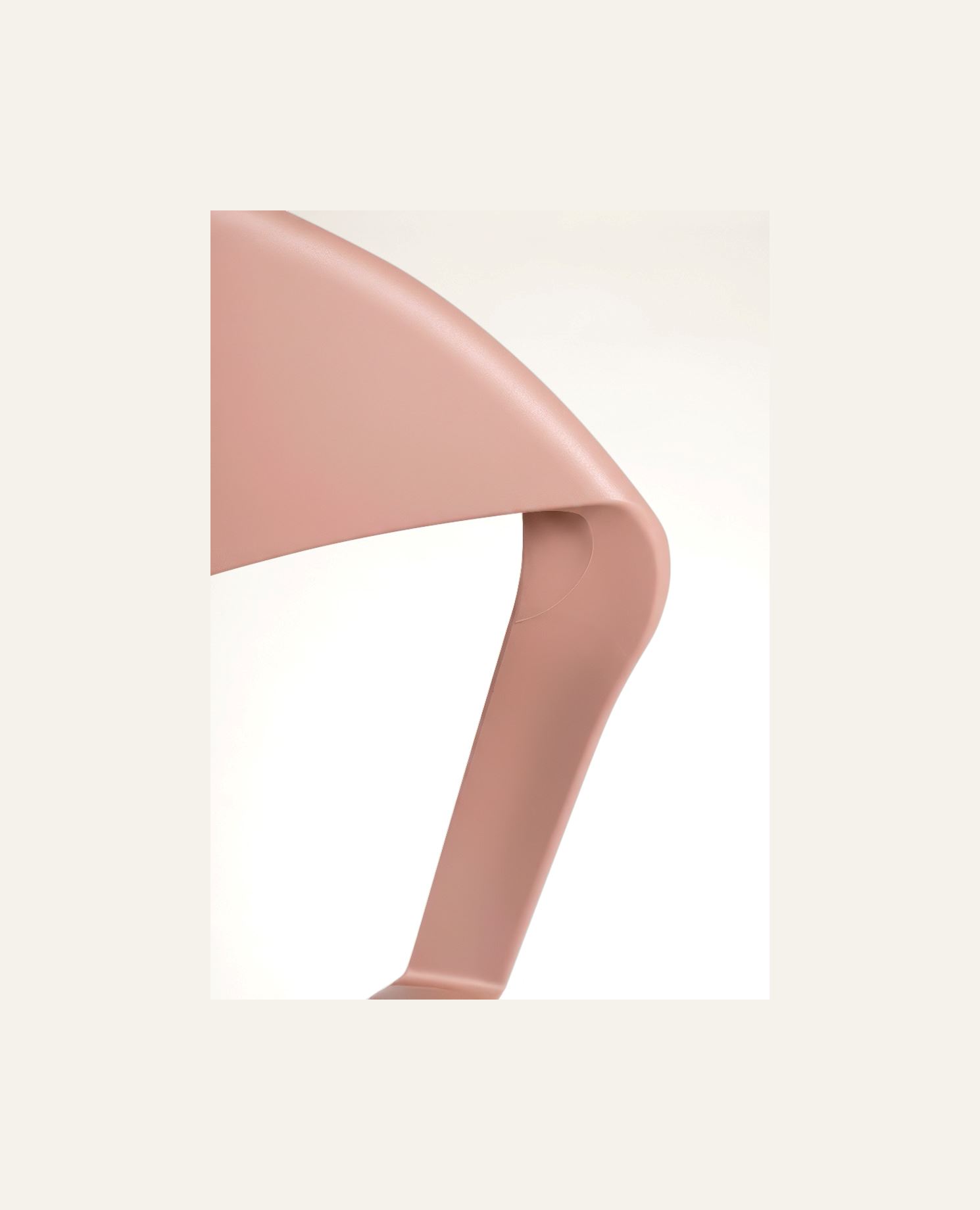 Puutarhatuoli vaalea terrakotta - 2