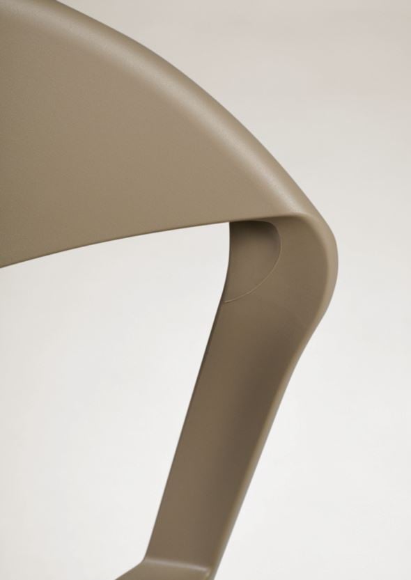 Puutarhatuoli tummanbeige - 5