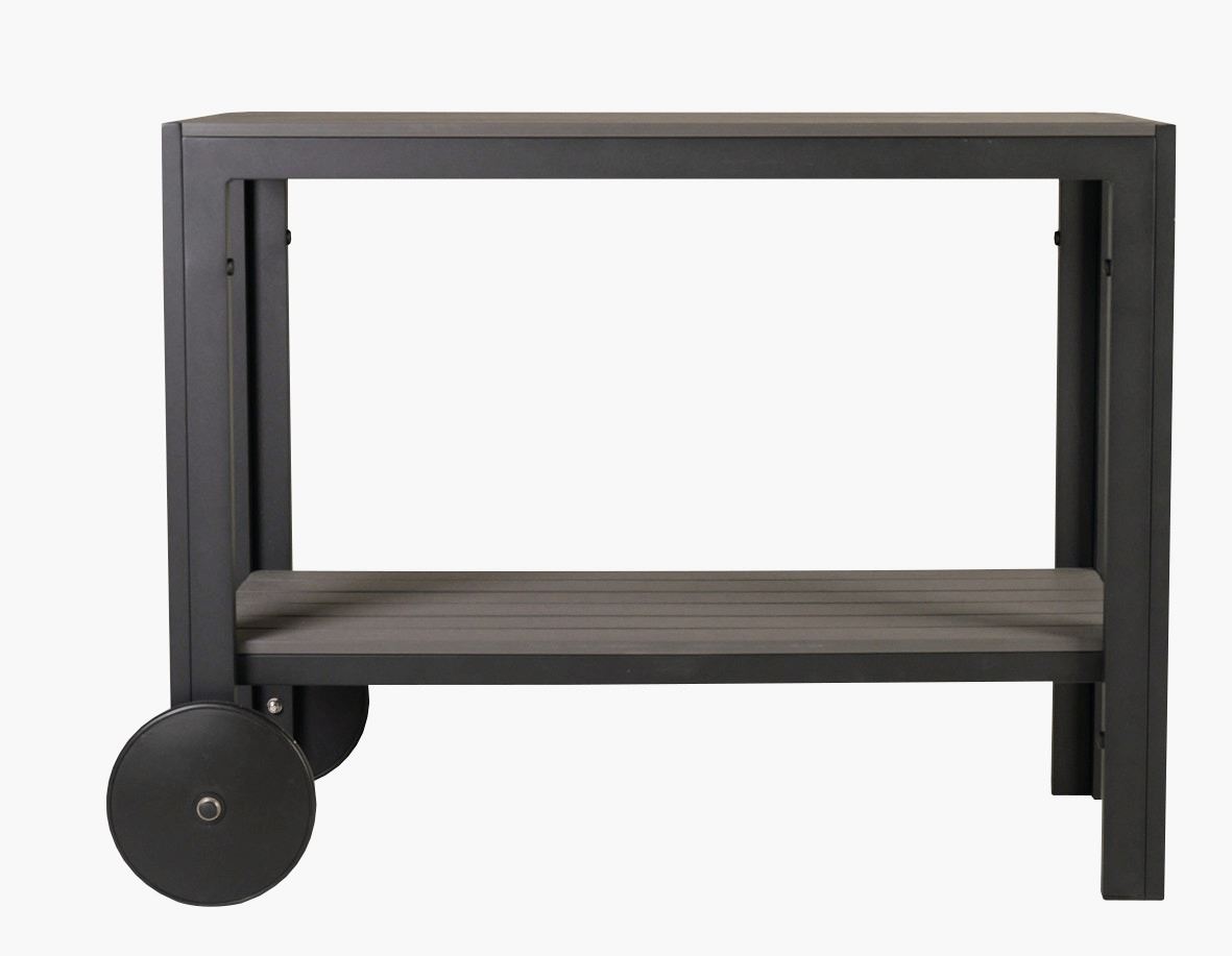 Tarjoiluvaunu musta - 100x45x74 cm musta - 1