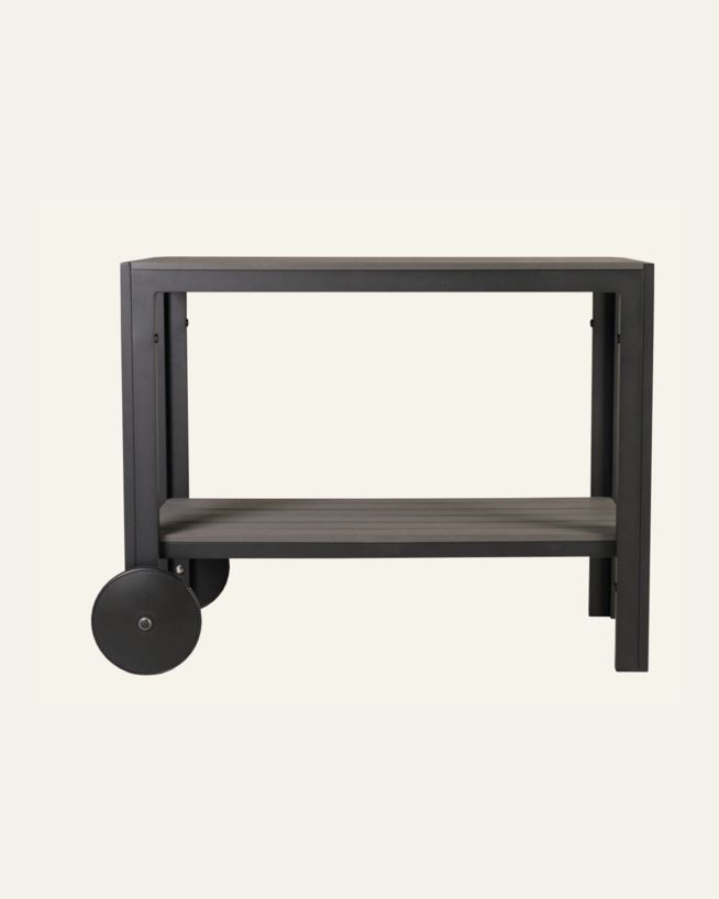 Tarjoiluvaunu musta - 100x45x74 cm musta - 1