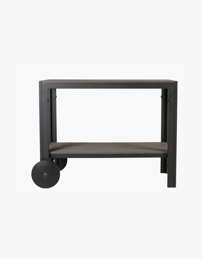 Tarjoiluvaunu musta - 100x45x74 cm musta - 1
