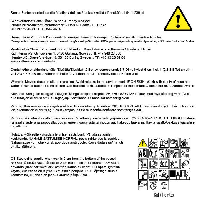 Tuoksukynttilä moniväri - 2