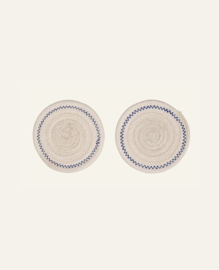 2kpl lasinalus luonnonvalkoinen - ø10 cm luonnonvalkoinen - 1