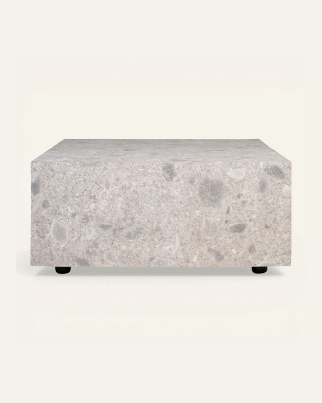 Sohvapöytä moniväri/harmaa - 75x75x35 cm moniväri/harmaa - 1
