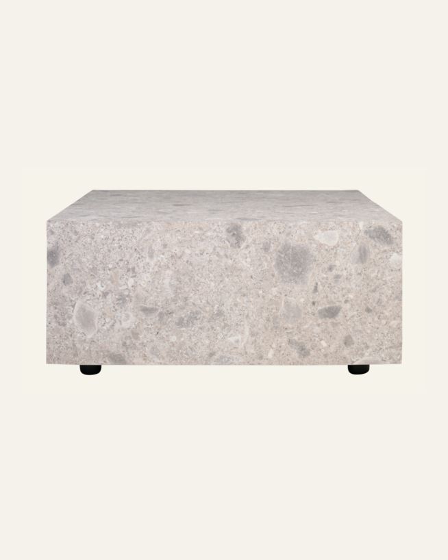 Sohvapöytä moniväri/harmaa - 75x75x35 cm moniväri/harmaa - 1